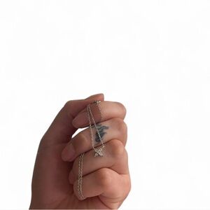 Elegant Silver Butterfly Necklace